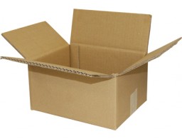 Caja embalaje Q-Connect cartón marrón doble canal 172x217x110 mm.